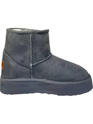 Pierre Cardin Kadın İçi Peluş Süet Füme Yüksek Taban Günlük Bot 52710