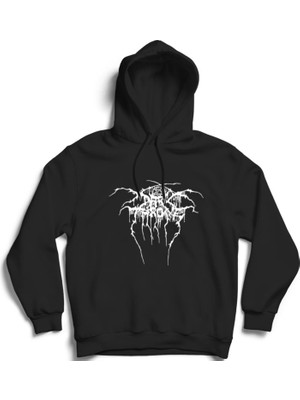 The Fame Darkthrone, Logo, Rock, Black Metal Müzik Grup Kapüşonlu Sweatshirt Hoodie