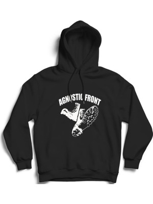 The Fame Agnostic Front, Boot, Rock Metal Punk Müzik Kapüşonlu Sweatshirt Hoodie