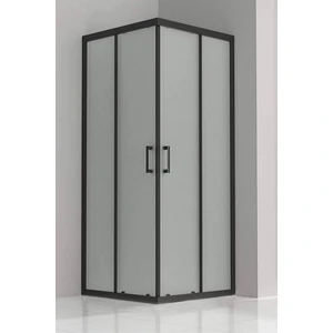 Duşakabin Kare Siyah 5mm Buzlu Cam H:190