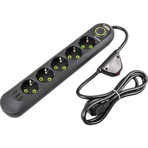 5'li 1.5 Metre Kablolu 3 Usb'li Akım Korumalı Priz 3000W 3 Amper USB Çıkışı Hızlı Şarj