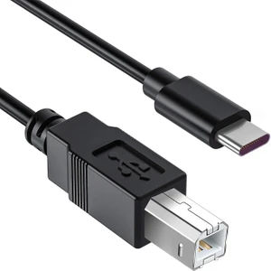 BK Teknoloji Type-C To Usb-B Midi - Yazıcı Kablosu 1.5 Metre -Siyah