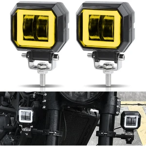 Motosiklet, Suv ve Off-Road Sis Farı ve Çalışma Lambası 12-24V Alüminyum Gövdeli 2 Adet