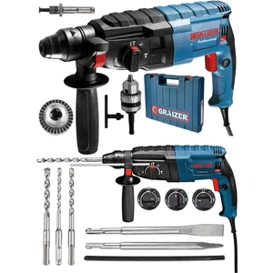 Alman 9010 Xdrive Çelik Şanzuman Bakir Sargili Kırıcı Delici Hilti Matkap + 5 Adet Uç Yedek Mandren