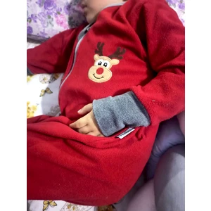 Nakışlı, Çift Taraflı Fermuarlı, Mikro Polar Bebek Çocuk Uyku Tulumu Unisex Tog 2