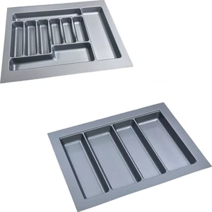 Çekmece Içi Kaşıklık ve Kepçelik 2 Li Set 62 x 49 cm Gri