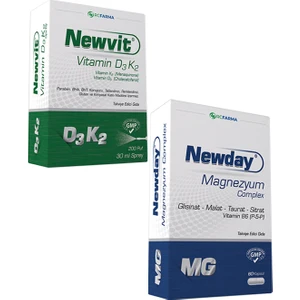 Newday Magnezyum + Newvit D3 K2