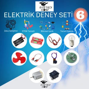 Eğitici Hobi Kutulu Elektrik Deney Seti 6 Eğitici Hobi Bilim Seti