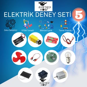 Eğitici Hobi Kutulu Elektrik Deney Seti 5 Eğitici Hobi Bilim Seti