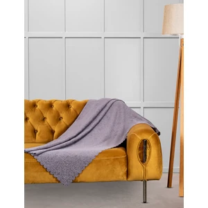 Velerde Home Jakar Şönil Kaymaz Koltuk Örtüsü Şalı Standart En 175CM x Boy 215CM Kolları Antrasit