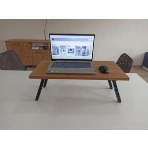 BSH Gülbay Mobilya Laptop Sehpası,masası, Katlanabilir Yatak,koltuk Üstü,kahvaltı,bilgisayar Sehpası Atlantik Çam