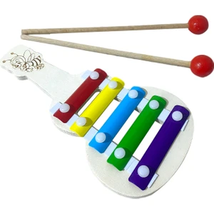 Wooden Toys Ahşap Eğitici Geliştirici Ksilofon 5'li Gitar