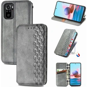 Yihang Boutique Xiaomi Redmi Note 10 4G/10S Cüzdan Kılıfı ile Uyumlu, Kart Tutuculu, Pu Deri Flip Kickstand Kapak (Yurt Dışından)