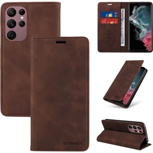 Yihang Boutique Samsung Galaxy S23 Ultra Cüzdan Derisi ile Uyumlu-Rfıd Engellemeli Kart Sahipleri-Tpu Kapaklı Kapak (Yurt Dışından)