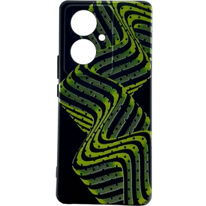 Vivo V29 Lite Kılıf Siyah Manyetik Renkli Dalga Desenli Telefon Kapağı Tam Koruma