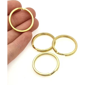 Duvar Hediyelik 100 Adet Gold Halkası Zincirsiz (Ezme) Anahtar