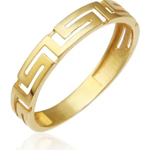 Altın Kesesi 14 Ayar Altın Grek Yüzük