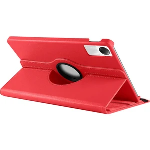Xiaomi Redmi Pad Se 11 Inç ile Uyumlu 360° Dönebilen Standlı Tablet Kılıfı Kırmızı