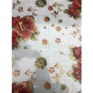 ŞEFAF DESENLİ Masa Örtüsü 70cm X 160cm 1.8mm Pvc Masa Örtüsü Desenli Koruyuc