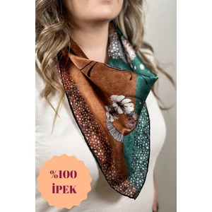 Floral %100 Ipek Fular