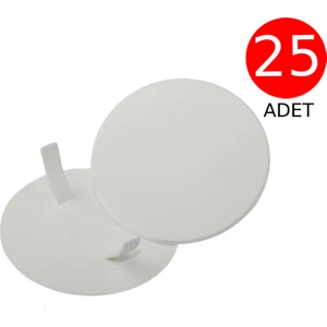 Buat Boat Kapağı Plastik Düz 25 Adet - Beyaz