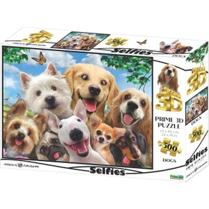 Prime 3D - Köpek Selfie 500 Parça Yetişkin Puzzle 10376