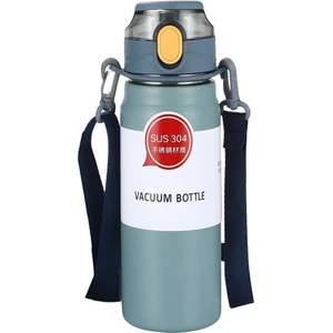 Weather Forecast 304 L Çelik Mavi 800 ml Askılı ve Pipetli Matara Suluk CIN411MV-8
