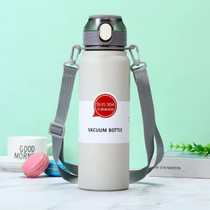 Weather Forecast 304 L Çelik Gri 800 ml Askılı ve Pipetli Matara Suluk CIN411GR-8