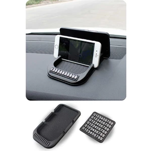 Araç Içi Kaydırmaz Ped 3D Numaratör Telefon Tutuculu FR313