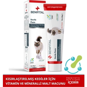 Sterile Paste 100 gr Kısırlaştırılmış Kediler İçin Vitamin ve Mineralli Malt Macunu