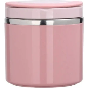 Cicibears 630ML Paslanmaz Çelik Yalıtımlı Termos Yemek Kabı - Pembe (Yurt Dışından)