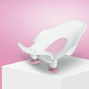 Cicibears Yastık Destekli Taşınabilir Silikon Bebek Banyo Küveti - Pembe (Yurt Dışından)