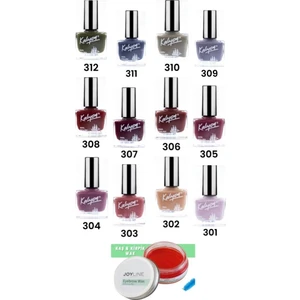 Oje 12'li Set-3+Joy Line Kaş Şekillendirici ve Sabitleyici Wax 50ML