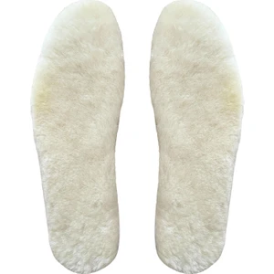 Gerçek Koyu Postu Yün Tabanlık, Kışlık Sıcak Tutan Anatomik Ayakkabı Tabanlığı, 1 Çift