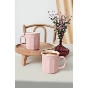 Açık Pembe/Krem Herakles Kupa 9 cm 6 Adet 550/030