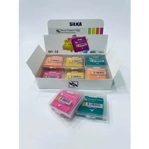 Renkli Hamur Silgi 12'li ( 1 Paket )