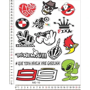 Motorsiklet Kask Leptop Telefon Arkası Sticker Çıkartma Çeşitleri