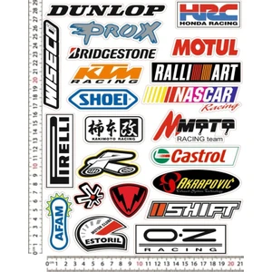 Dunlop Hrc Motorsiklet Kask Leptop Telefon Arkası Sticker Çıkartma Seti