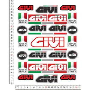 Givi Italy Motorsiklet Kask Sticket Çıkartma Seti