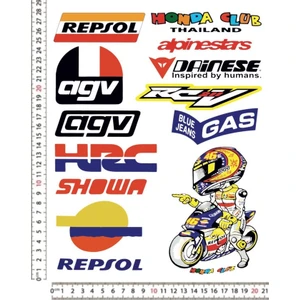Respol Agv Hrc Karışık Motorsiklet Kask Sticker Çıkartma Seti