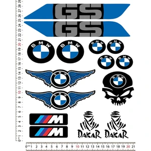 Bmw Motorsiklet Kask Sticker Çıkartma Seti