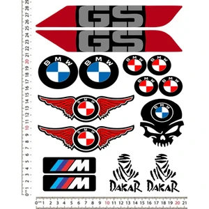 Bmw Motorsiklet Kask Sticker Çıkartma Seti