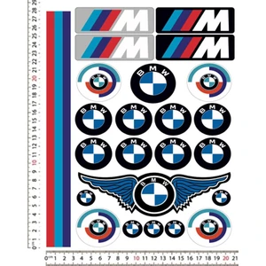 Bmw ///m Motorsiklet Kask Sticker Çıkartma Seti