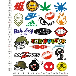 The Doctor Çeşitli Motorsiklet Kask Leptop Telefon Arkası Sticker Çıkartma Seti