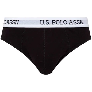 U.S. Polo Assn. Erkek Siyah Tekli Slip
