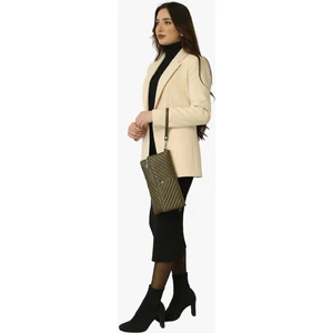 67-6010 Kadın Linen Haki Portföy Çanta