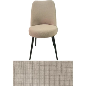 Likralı Pitikare Desen Retro Oval Sandalye Kılıfı. Küçük Oval Sandalye Kılıfı. 1 Adet