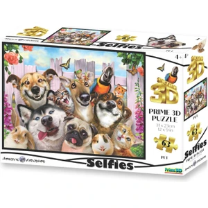 Prime 3D - Pet Selfie 63 Parça Puzzle 10660