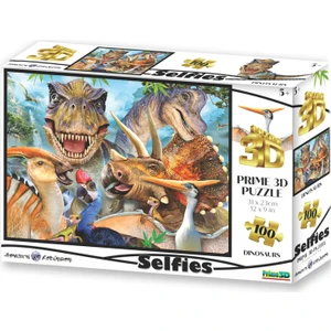 Prime 3D - Dinozor Selfie 100 Parça Puzzle 10602