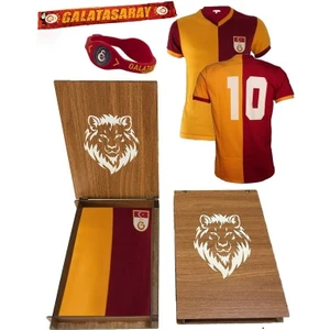 Metin Oktay Forması Atkı+Bileklik Ahşap Kutu Hediyeli